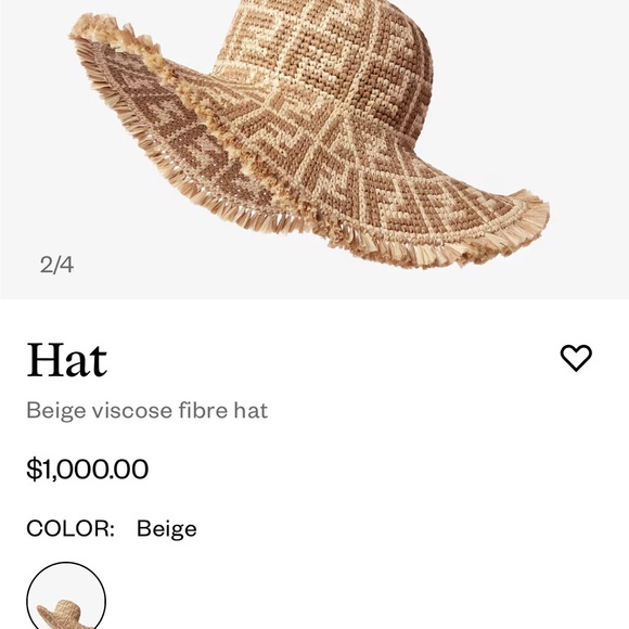 Fendi Raffia Hat - Picture 3 of 9